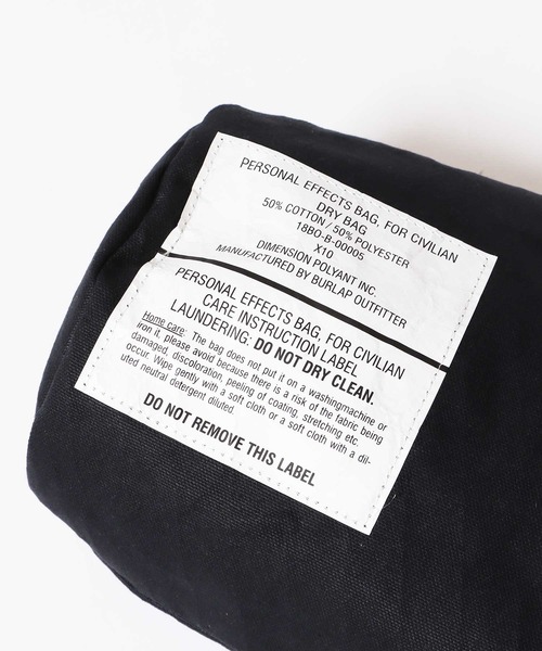 BURLAP OUTFITTER（バーラップアウトフィッター）の「BURLAP OUTFITTER/バーラップアウトフィッター PERSONAL EFFECT BAG ハンドバック 巾着バック（ハンドバッグ・メンズ・アイボリー/ブラック/オリーブ・ONE SIZE）」の14枚目の写真