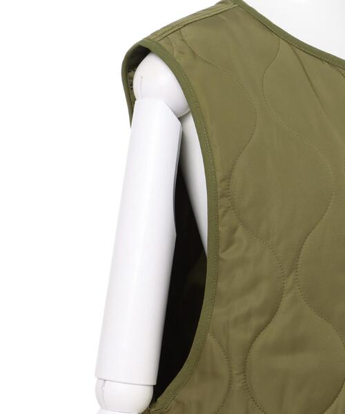 INGNI（イング）の「キルティング／ベスト（ベスト・レディース・ブラック/カーキ/アイボリー・M）」の8枚目の写真