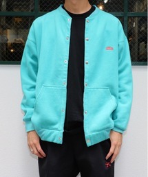 C.E.L.STORE | GERRY COSBY/ジェリーコスビー EMB LOGO SNAP-UP CREW CARDIGAN刺繍ロゴスナップアップクルーカーディガンユニセックス(カーディガン/ボレロ)