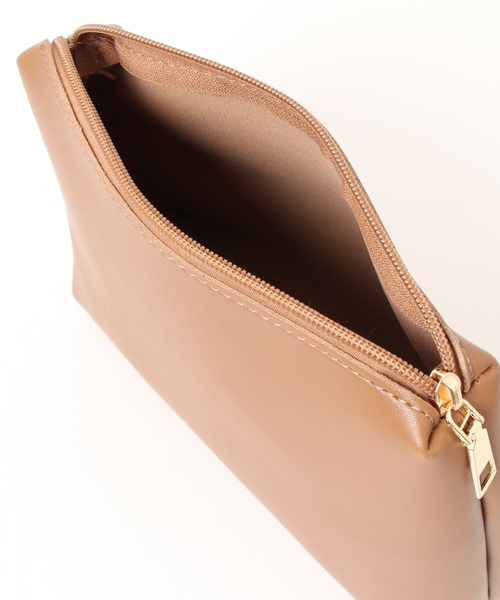 LAC-VERT（ラック・ヴェール）の「PWレザーショルダーバッグ（ショルダーバッグ・レディース・キャメル/ホワイト/ブラック/ベージュ/ブラウン・FREE）」の14枚目の写真