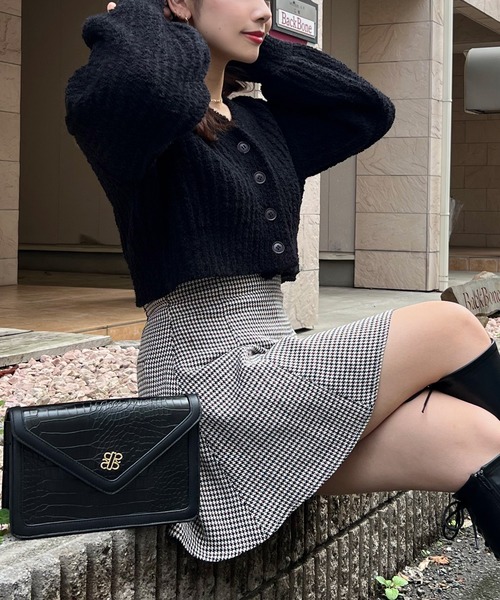 ROYAL PARTY（ロイヤルパーティー）の「【ZOZO限定】フワフワカーディガン（カーディガン/ボレロ・レディース・ピンク/オフホワイト/ラベンダー/ブラック・FREE）」の3枚目の写真