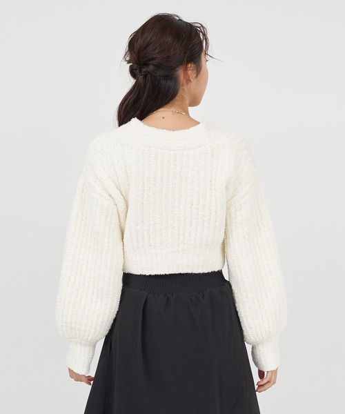 ROYAL PARTY（ロイヤルパーティー）の「【ZOZO限定】フワフワカーディガン（カーディガン/ボレロ・レディース・ピンク/オフホワイト/ラベンダー/ブラック・FREE）」の9枚目の写真