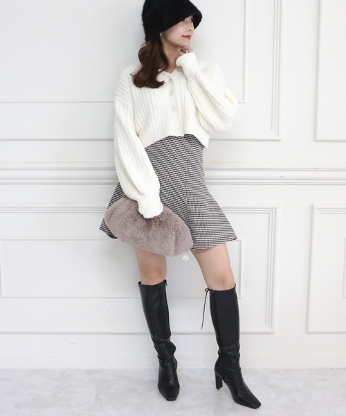 ROYAL PARTY（ロイヤルパーティー）の「【ZOZO限定】フワフワカーディガン（カーディガン/ボレロ・レディース・ピンク/オフホワイト/ラベンダー/ブラック・FREE）」の17枚目の写真