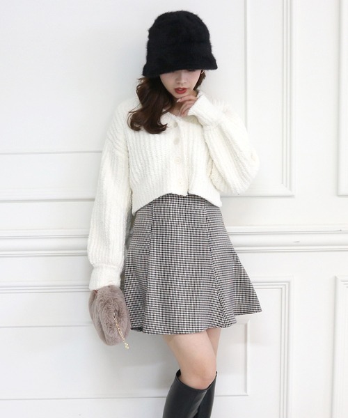 ROYAL PARTY（ロイヤルパーティー）の「【ZOZO限定】フワフワカーディガン（カーディガン/ボレロ・レディース・ピンク/オフホワイト/ラベンダー/ブラック・FREE）」の18枚目の写真