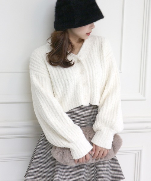 ROYAL PARTY（ロイヤルパーティー）の「【ZOZO限定】フワフワカーディガン（カーディガン/ボレロ・レディース・ピンク/オフホワイト/ラベンダー/ブラック・FREE）」の19枚目の写真