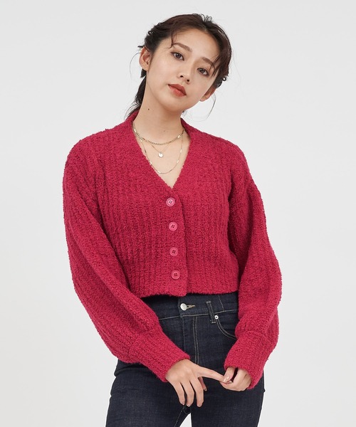 ROYAL PARTY（ロイヤルパーティー）の「【ZOZO限定】フワフワカーディガン（カーディガン/ボレロ・レディース・ピンク/オフホワイト/ラベンダー/ブラック・FREE）」の14枚目の写真