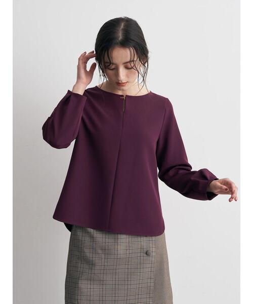 YECCA VECCA(イェッカヴェッカ)の「メタルホックブラウス(シャツ/ブラウス・レディース・ネイビー/ボルドー/グレイッシュベージュ・FREE)」の20枚目の写真
