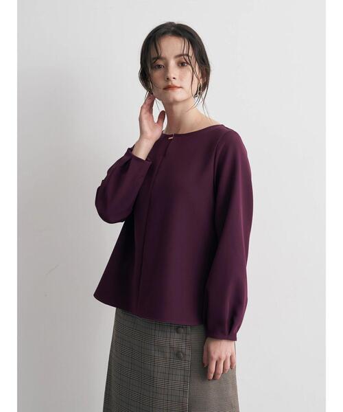 YECCA VECCA(イェッカヴェッカ)の「メタルホックブラウス(シャツ/ブラウス・レディース・ネイビー/ボルドー/グレイッシュベージュ・FREE)」の21枚目の写真