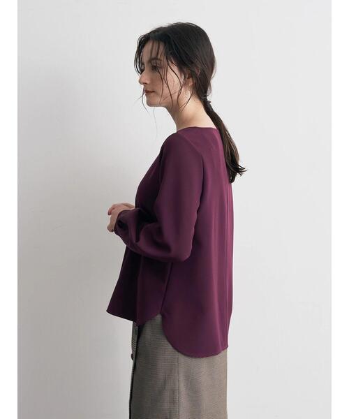 YECCA VECCA(イェッカヴェッカ)の「メタルホックブラウス(シャツ/ブラウス・レディース・ネイビー/ボルドー/グレイッシュベージュ・FREE)」の22枚目の写真