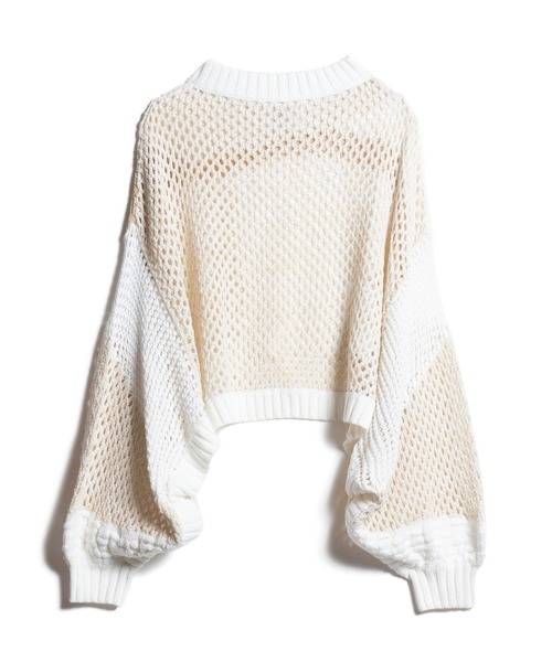 LAYMEE（レイミー）の「Armand knit / アルマンニット（ニット/セーター・レディース・アイボリー/ブラック・FREE）」の10枚目の写真