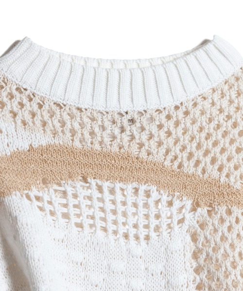 LAYMEE（レイミー）の「Armand knit / アルマンニット（ニット/セーター・レディース・アイボリー/ブラック・FREE）」の3枚目の写真