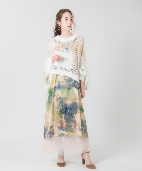 LAYMEE（レイミー）の「Armand knit / アルマンニット（ニット/セーター・レディース・アイボリー/ブラック・FREE）」の4枚目の写真