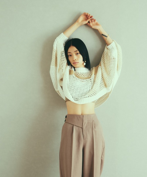 LAYMEE（レイミー）の「Armand knit / アルマンニット（ニット/セーター・レディース・アイボリー/ブラック・FREE）」の17枚目の写真