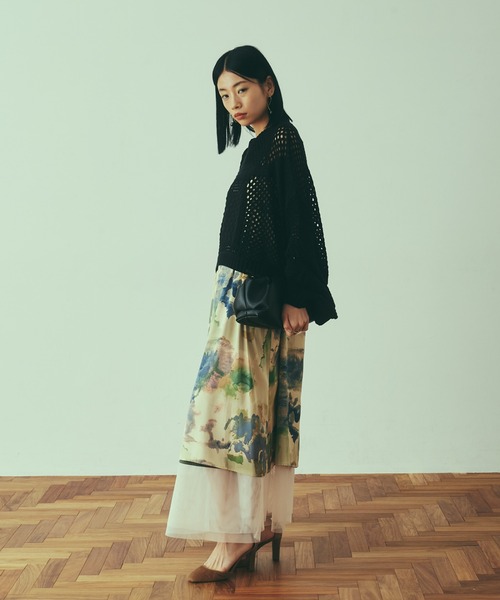 LAYMEE（レイミー）の「Armand knit / アルマンニット（ニット/セーター・レディース・アイボリー/ブラック・FREE）」の9枚目の写真