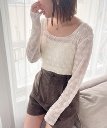 Heather | 2WAYレースカットソー　175780(Tシャツ/カットソー)