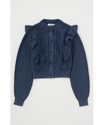 FRILL CABLE カーディガン