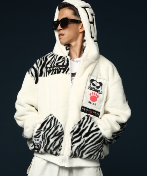 JACKROSE（ジャックローズ）の「B/W-PDJ フェイクファーパーカー（その他アウター・メンズ・ホワイト/ブラック・M/L/XL）」の15枚目の写真