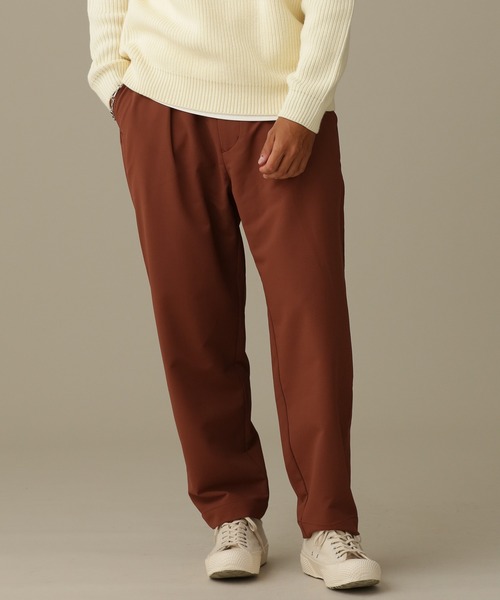 NANO universe(ナノユニバース)の「LB.03/シェルテックウォームワンタックイージーパンツ(その他パンツ・メンズ・ブラック/ブラウン/カーキ・S/M/L)」の1枚目の写真