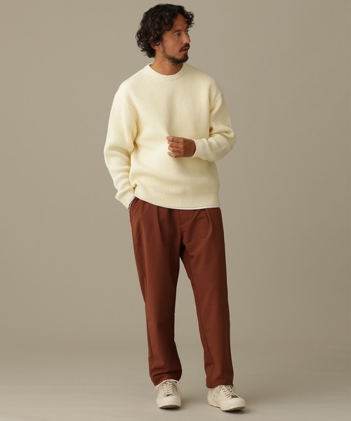 NANO universe(ナノユニバース)の「LB.03/シェルテックウォームワンタックイージーパンツ(その他パンツ・メンズ・ブラック/ブラウン/カーキ・S/M/L)」の12枚目の写真