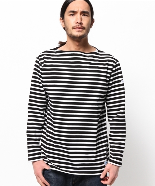 ORCIVAL（オーシバル）の「オーシバルボーダー（Tシャツ/カットソー・メンズ・ホワイト/ブラック・MEDIUM/LARGE）」の11枚目の写真