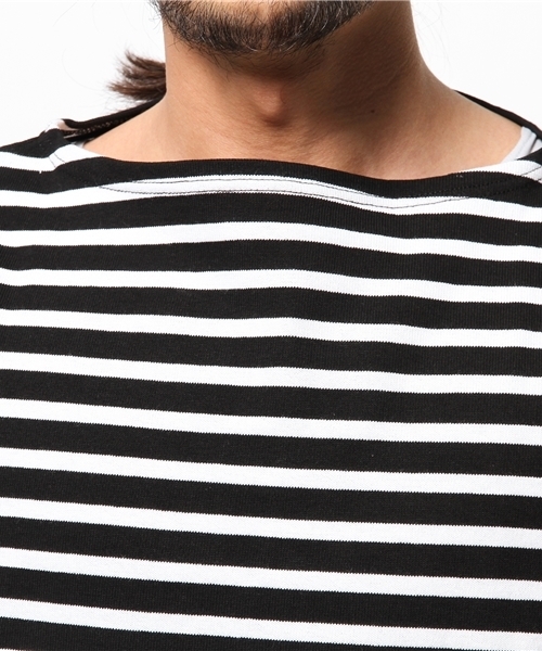 ORCIVAL（オーシバル）の「オーシバルボーダー（Tシャツ/カットソー・メンズ・ホワイト/ブラック・MEDIUM/LARGE）」の6枚目の写真