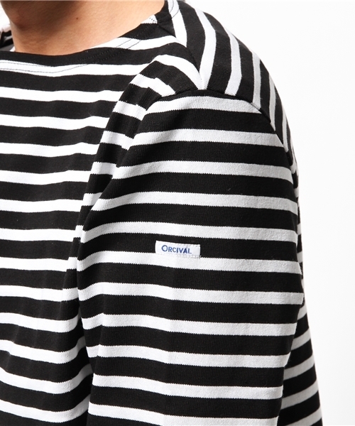 ORCIVAL（オーシバル）の「オーシバルボーダー（Tシャツ/カットソー・メンズ・ホワイト/ブラック・MEDIUM/LARGE）」の7枚目の写真