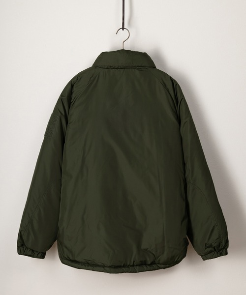 SlashDate（スラッシュデイト）の「中綿スタンドミリタリージャケット/ハッピージャケット/ビッグシルエット/撥水（ミリタリージャケット・メンズ・ブラック/アイボリー/カーキ・M/L/XL）」の11枚目の写真