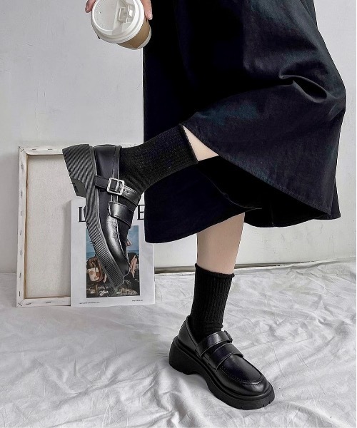 Burner(バーナー)の「【OKUOKU 0909】レトロローファー oku-shoes-673097878318-26 MC(ローファー・レディース・A/B・36/38/40/35/39/37)」の5枚目の写真