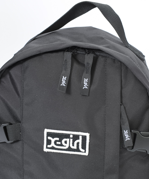 X-girl（エックスガール）の「OUTDOOR BACKPACK（バックパック/リュック・レディース・ブラック/パープル/ネイビー・ONE SIZE）」の8枚目の写真