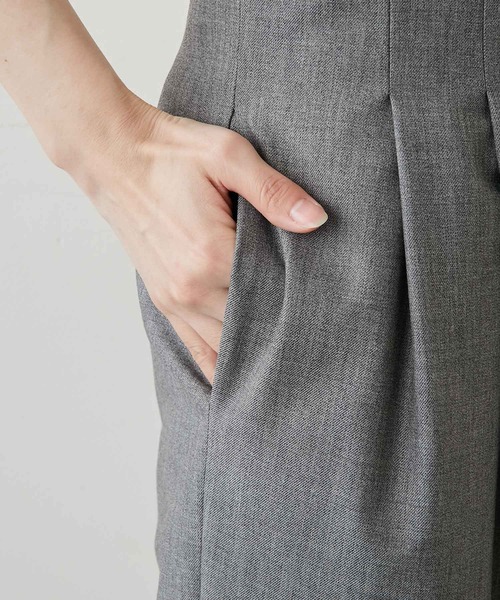 GALLARDAGALANTE（ガリャルダガランテ）の「《セットアップ対応》ハイウエスト2タックパンツ（スラックス・レディース・ベージュ/グレー・0/1/2）」の20枚目の写真