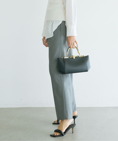 GALLARDAGALANTE（ガリャルダガランテ）の「《セットアップ対応》ハイウエスト2タックパンツ（スラックス・レディース・ベージュ/グレー・0/1/2）」の13枚目の写真