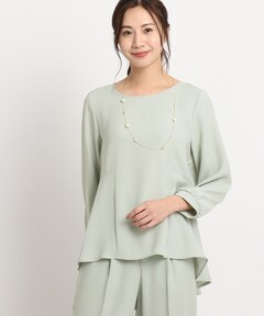 ペプラムアシメニットプルオーバー（ニット/セーター）｜SNIDEL