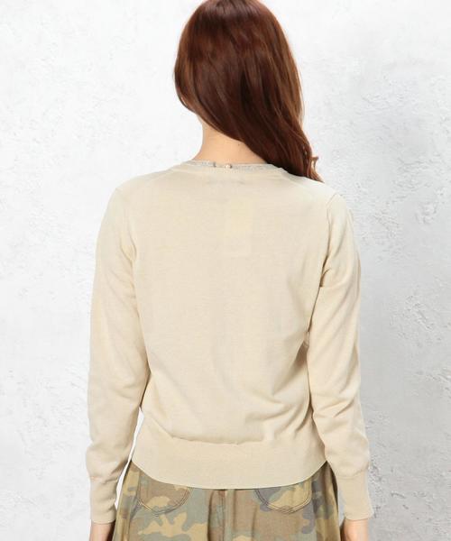 green label relaxing(グリーンレーベルリラクシング)の「SelfWash UV アンサンブル カーディガン(カーディガン/ボレロ・レディース・ベージュ/ネイビー・フリー)」の6枚目の写真