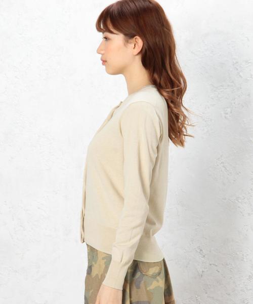 green label relaxing(グリーンレーベルリラクシング)の「SelfWash UV アンサンブル カーディガン(カーディガン/ボレロ・レディース・ベージュ/ネイビー・フリー)」の13枚目の写真