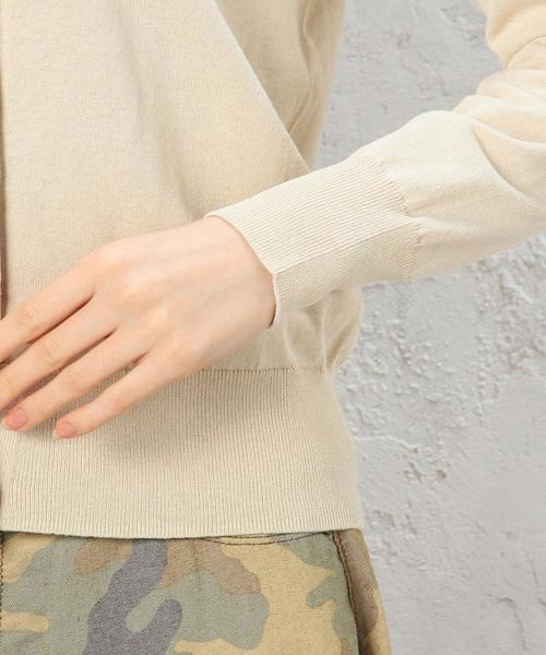 green label relaxing(グリーンレーベルリラクシング)の「SelfWash UV アンサンブル カーディガン(カーディガン/ボレロ・レディース・ベージュ/ネイビー・フリー)」の16枚目の写真