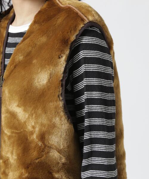 Barbour（バブアー）の「BARBOUR/バブアー　WARM PILE WAISTCOAT ZIPIN LINER ワームパイルウエストコートジップインライナー  MLI0004（ベスト・メンズ・ブラウン・38/40）」の16枚目の写真
