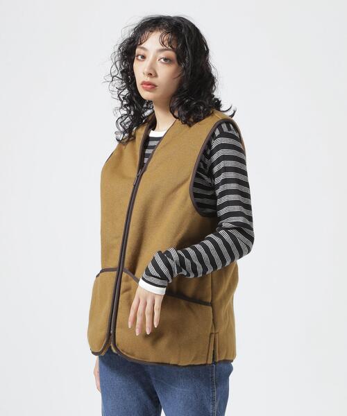 Barbour（バブアー）の「BARBOUR/バブアー　WARM PILE WAISTCOAT ZIPIN LINER ワームパイルウエストコートジップインライナー  MLI0004（ベスト・メンズ・ブラウン・38/40）」の18枚目の写真