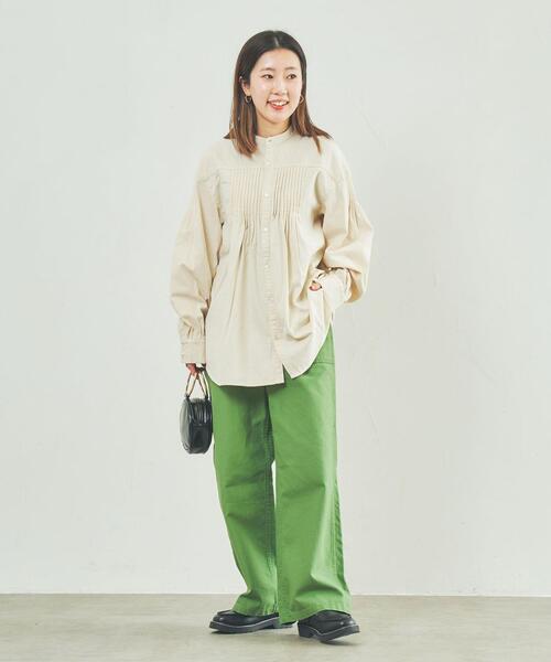 coen（コーエン）の「デニムピンタックブラウス（シャツ/ブラウス・レディース・コバルトブルー/ナチュラル・M/L）」の17枚目の写真