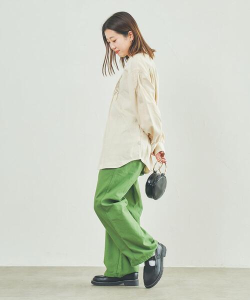 coen（コーエン）の「デニムピンタックブラウス（シャツ/ブラウス・レディース・コバルトブルー/ナチュラル・M/L）」の11枚目の写真