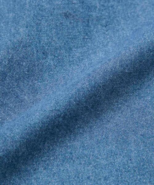 coen（コーエン）の「デニムピンタックブラウス（シャツ/ブラウス・レディース・コバルトブルー/ナチュラル・M/L）」の5枚目の写真