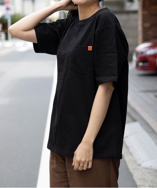 UNIVERSAL OVERALL(ユニバーサルオーバーオール)の「ポケットTシャツ【POCKET TEE】(Tシャツ/カットソー・メンズ・ブラック/オートミール/ホワイト/ライトグリーン/ライトイエロー/ミント・M/2XL/S/XL/L)」の1枚目の写真