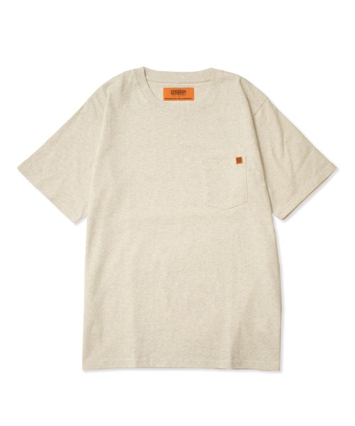 UNIVERSAL OVERALL(ユニバーサルオーバーオール)の「ポケットTシャツ【POCKET TEE】(Tシャツ/カットソー・メンズ・ブラック/オートミール/ホワイト/ライトグリーン/ライトイエロー/ミント・M/2XL/S/XL/L)」の21枚目の写真