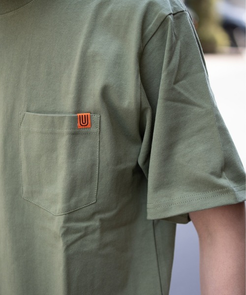 UNIVERSAL OVERALL(ユニバーサルオーバーオール)の「ポケットTシャツ【POCKET TEE】(Tシャツ/カットソー・メンズ・ブラック/オートミール/ホワイト/ライトグリーン/ライトイエロー/ミント・M/2XL/S/XL/L)」の10枚目の写真