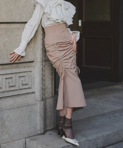 VIOLETTA（ヴィオレッタ）の「ドロストシャーリングスカート（スカート・レディース・ブラック/モカ・S/M）」の17枚目の写真