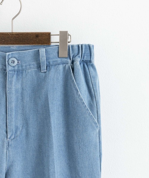 Rocky Monroe（ロッキーモンロー）の「ワイドシルエットセンタープレスフレアデニムパンツ（デニムパンツ・メンズ・インディゴブルー/ブルー/グレー/ブラック/ライトブラック・M/L/XL）」の9枚目の写真