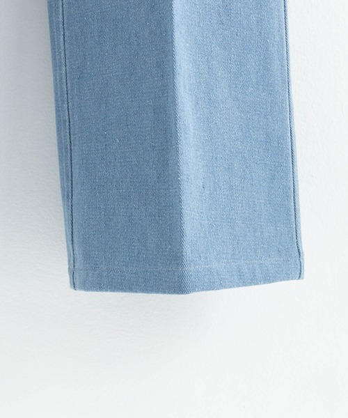 Rocky Monroe（ロッキーモンロー）の「ワイドシルエットセンタープレスフレアデニムパンツ（デニムパンツ・メンズ・インディゴブルー/ブルー/グレー/ブラック/ライトブラック・M/L/XL）」の11枚目の写真