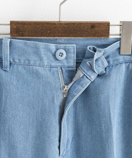 Rocky Monroe（ロッキーモンロー）の「ワイドシルエットセンタープレスフレアデニムパンツ（デニムパンツ・メンズ・インディゴブルー/ブルー/グレー/ブラック/ライトブラック・M/L/XL）」の12枚目の写真