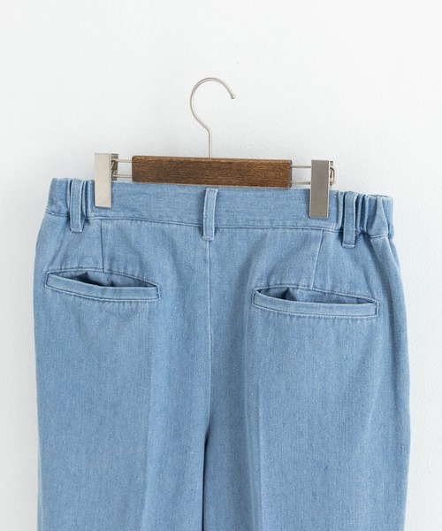 Rocky Monroe（ロッキーモンロー）の「ワイドシルエットセンタープレスフレアデニムパンツ（デニムパンツ・メンズ・インディゴブルー/ブルー/グレー/ブラック/ライトブラック・M/L/XL）」の13枚目の写真