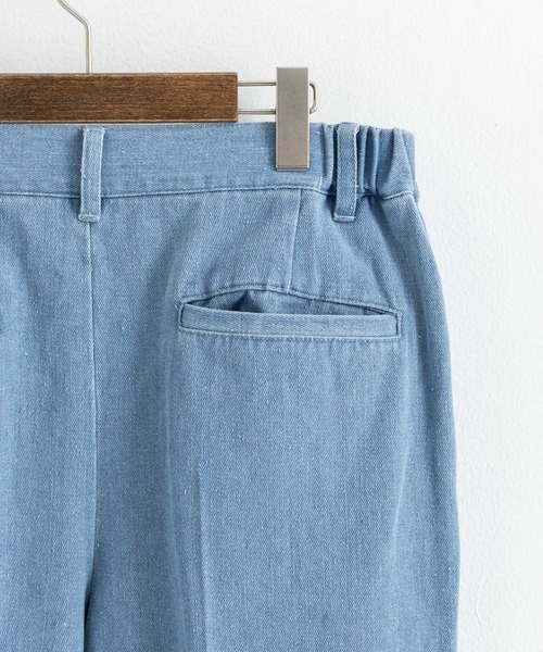 Rocky Monroe（ロッキーモンロー）の「ワイドシルエットセンタープレスフレアデニムパンツ（デニムパンツ・メンズ・インディゴブルー/ブルー/グレー/ブラック/ライトブラック・M/L/XL）」の14枚目の写真