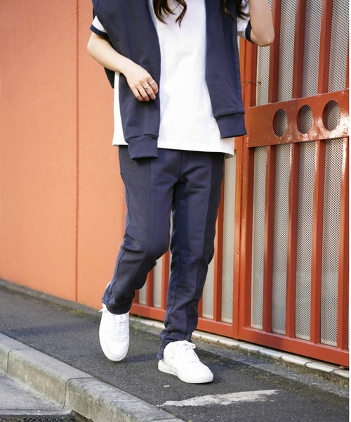 AVIREX(アヴィレックス)の「《WEB&DEPOT限定》SWITCHING SWEAT PANTS/ スウィッチング スウェットパンツ(スウェットパンツ・レディース・チャコールグレー/ブルー・FREE)」の10枚目の写真